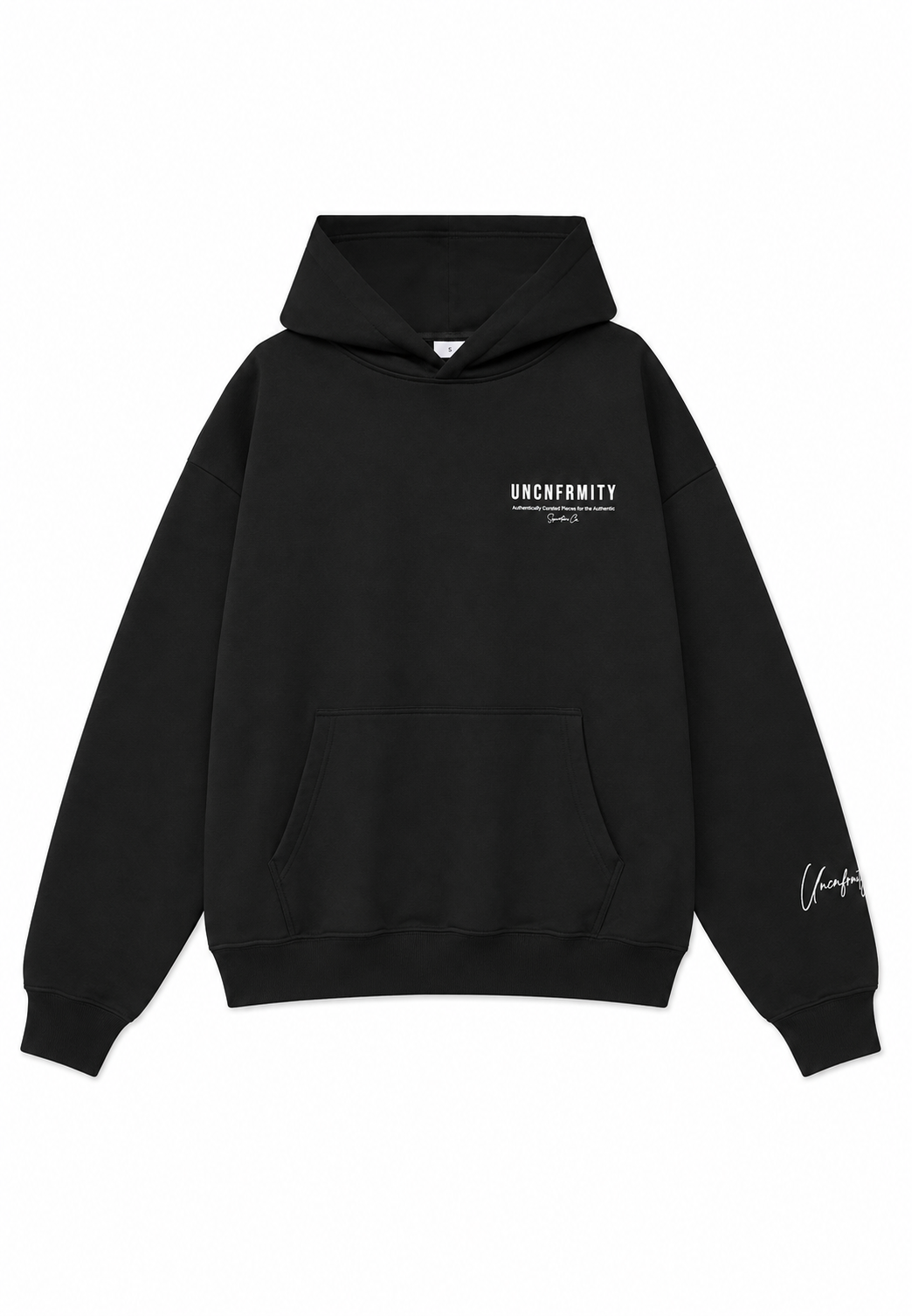 UNCNFRMITY Jet Black Hoodie