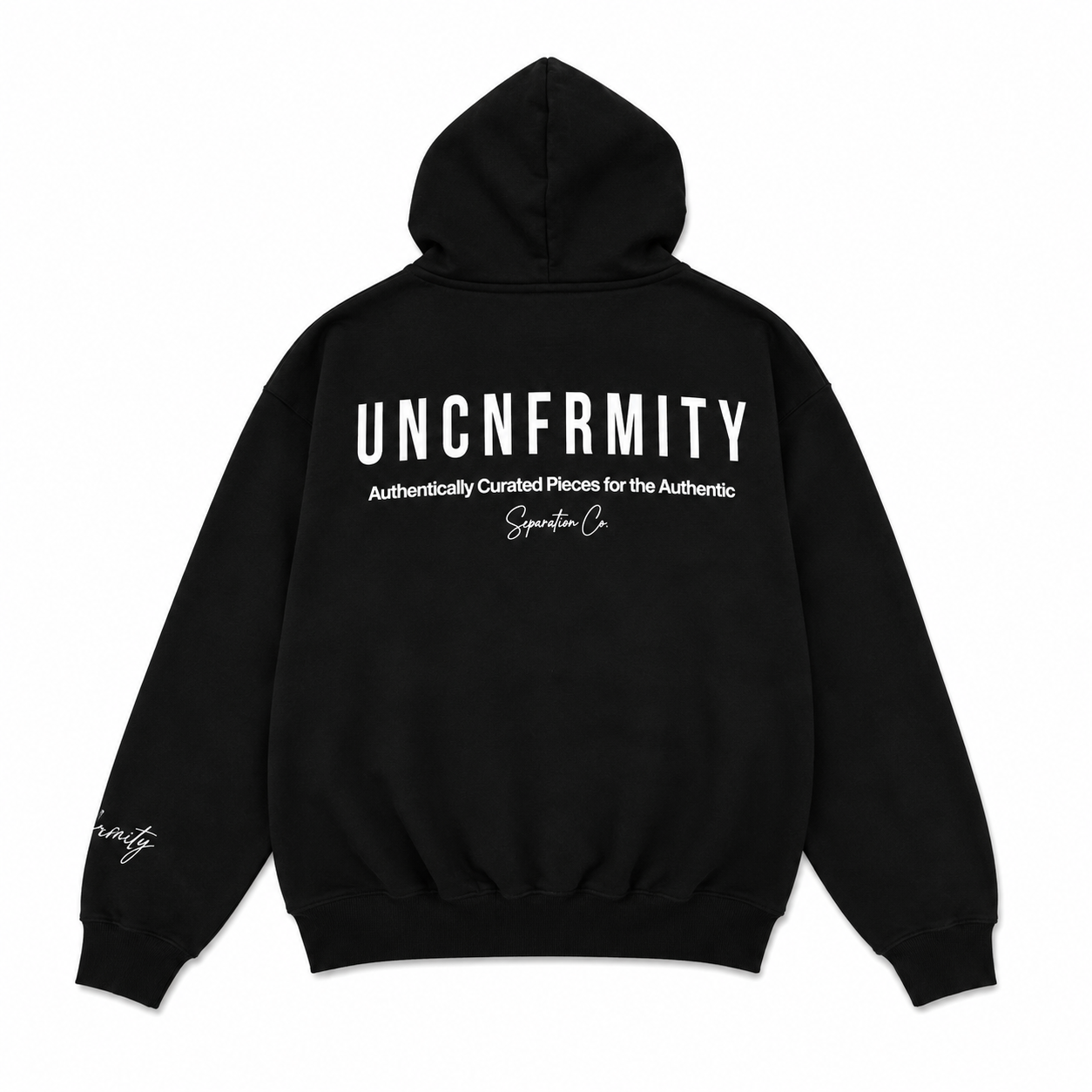UNCNFRMITY Jet Black Hoodie