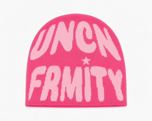 Pink Satin-Lined Beanie