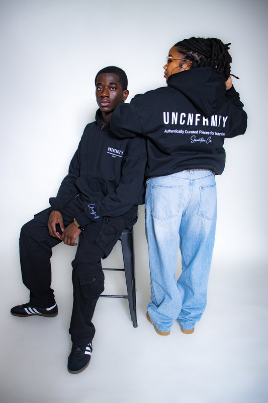 UNCNFRMITY Jet Black Hoodie